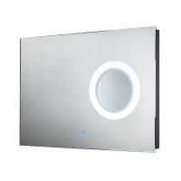 Homcom Mirroir pour Salle de Bains avec LED 9 W Blanc 84 x 64 x 15 cm(m-6)