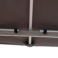 Outsunny 3(m) x 3(m) Garden Outdoor Soft Top Gazebo Steel Frame w/ Zipped Mesh Curtain Sidewalls Garden Sun Shelter Wedding Party Tent - Grey(m-9)