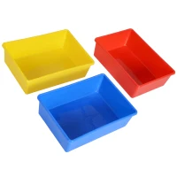 HOMCOM Étagère pour jouets enfants meuble de rangement 12 casiers plastique amovibles inclus cadre MDF coloris bois de hêtre(m-5)
