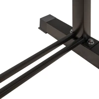 SPORTNOW Flat Weight Bench, 300KG Weight Capacity Workout Bench with Dumbbell Rack(m-8)