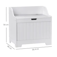 HOMCOM 61L Home Storage Chest - White(m-3)