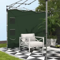 Outsunny 195 x 295cm Replacement Gazebo Sidewall - Green(m-7)