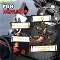 AIYAPLAY Moto électrique enfants sous licence Aprilia avec 2 moteurs 12V, roues d'entraînement, lumière LED, musique - rouge(m-6)