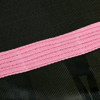 HOMCOM Tappeto Elastico per Bambini con Ingresso a Cerniera e Pali Imbottiti, in Acciaio, PP e EPE, Ø163.5x190 cm, Rosa(m-9)