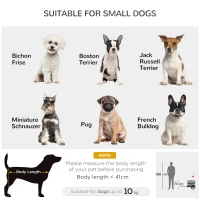 PawHut Rimorchio per Cani 3 in 1 con Casetta Rimovibile e Bandierina per Cani Taglia Piccola, Grigio(m-5)