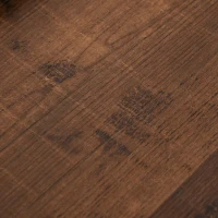 HOMCOM Scrivania Ufficio per PC con 2 Mensole in Legno, Arredamento Casa e Studio 110x48x76.2cm, Noce e Bianco(m-9)