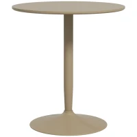 HOMCOM 75H x Φ70cm Two-Person Minimalistic Dining Table - Light Brown(m-1)