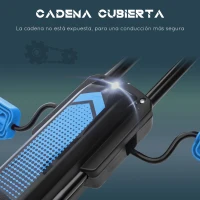 HOMCOM Go Kart a Pedales Infantil con Asiento Ajustable Neumáticos Inflables Amortiguador y Freno de Mano 121x58x61 cm Azul(m-7)