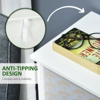 HOMCOM Slim Storage Cabinet Organiser, Chest of Drawers, 5-Drawer Dresser with Metal Handle for Living Room, Bedroom, Purple(m-6)