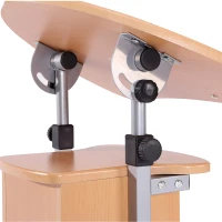 HOMCOM Table ordinateur portable bureau support ordinateur portable plateau conférence station de travail réglable bois clair(m-8)