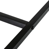 HOMCOM Bedside Table Nightstand Two-Drawer Bedroom Storage Unit Zig Zag Design with Black Metal Handles, Set of 2, Natural(m-9)