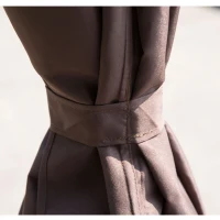 Outsunny 3 x 3(m) Garden Gazebo, Outdoor Gazebo Canopy Shelter with Curtains and Steel Frame for Lawn, Yard and Deck, Coffee(m-5)