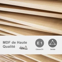 PawHut Arbre à chats design contemporain griffoirs grattoirs sisal naturel centre d'activités niche plate-formes jeu boule suspendue 83L x 75l x 120H cm MDF hêtre clair(m-6)