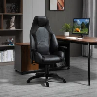 Vinsetto Racing Gaming Chair, Mesh & Faux Leather Computer Chair with High Back, Swivel Wheels, Adjustable Height and Armrest, Black(m-2)