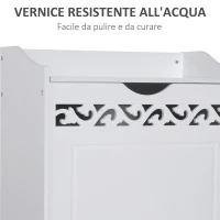 HOMCOM Mobiletto da Bagno in Legno(m-6)