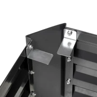 Outsunny Outsuuny Galvanised Raised Garden Bed, Outdoor Planter Box with Greenhouse and Cover for Vegetables, Flowers, Dark Grey(m-8)