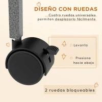 PawHut Jaula para Animales Pequeños con Ruedas Rampas Hamaca y Bandeja Extraíble para Chinchillas Hurones 80x52x128 cm Gris(m-5)