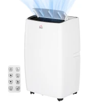 HOMCOM 12,000 BTU Mobile Air Conditioner, Grade A Rated - White(m-11)