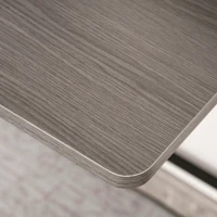 HOMCOM Writing Desk Computer Table Home Office PC Laptop Workstation Storage Shelf 84L x 45W cm Grey(m-9)