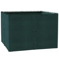 Outsunny 4 parois latérales pour pavillon de jardin tonnelle rigide 300 x 300 cm protéger de la pluie vent soleil gris(m-10)