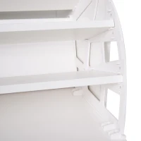 HOMCOM Scarpiera Moderna con Panca Imbottita per 12 Paia di Scarpe, Mobile da Ingresso con Scarpiera, Legno, Elegante, Capiente, 94,5x57x30 cm, Bianco(m-8)