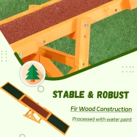 Pawhut – Altalena Basculante per Allenamento Agility Animali Domestici Cani in Legno di Abete Antiscivolo 180 × 30 × 30cm(m-4)