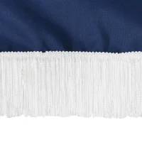 Outsunny Ombrellone Decentrato a 8 Stecche con Base a Croce, in Acciaio e Poliestere, Ø295x260 cm, Blu Scuro(m-7)