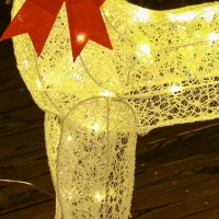 Outsunny Three-Piece LED Light Reindeer Christmas Decoration(m-7)