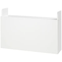 HOMCOM Bureau suspendu table murale table d'ordinateur murale et tablette rabattable avec rangements - 77 x 20 x 51 cm(m-9)