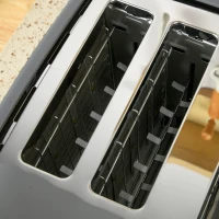 HOMCOM Four-Slice Honeycomb Toaster - Grey(m-9)