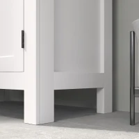 HOMCOM Multi-Storage Modern Bathroom Cabinet - White(m-8)