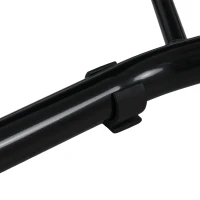 HOMCOM Support pour moto, béquille avant pour moto avec bras oscillant en U et en L, support universel pour atelier, noir(m-8)