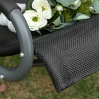 Outsunny 2 Seater Garden Swing Seat Double Bed Swing Chair Outdoor Hammock Bench w/ Adjustable Tilting Canopy, Texteline Seats and Steel Frame, Beige(m-7)