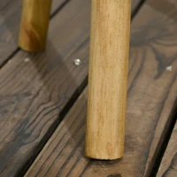 Outsunny Lot de 3 supports cache-pots à plantes lot de 3 étagères à fleurs support pots de fleurs sur pied trépied bois naturel(m-9)