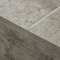 HOMCOM Mesa de Centro Elevable con Espacio de Almacenaje Oculto para Salón Comedor 90x60,5x45,5 cm Gris Cemento(m-8)