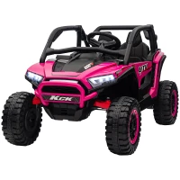 AIYAPLAY 2 Seater 24V 7AH Ride on Truck, Battery Powered Electric Ride On Car w/ Remote, Suspension, 3 Speeds, Pink(m-11)