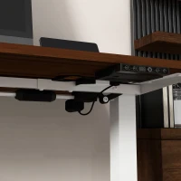 Vinsetto Marco de Escritorio de Pie Eléctrico de Altura Ajustable con Función de Memoria 110x60x71-116 cm Blanco(m-8)