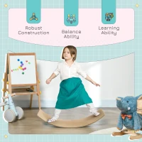 AIYAPLAY Wooden Balance Board for Children 3-8 Years Old, Natural Tone(m-5)
