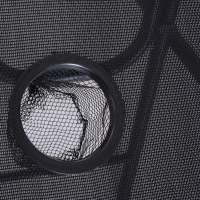 Outsunny Set Arredo Lettini da Giardino 2 Sedie a Sdraio da Spiaggia e Tavolino Regolabili Pieghevoli Tessuto do Texteline Nero(m-9)