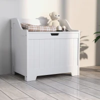 HOMCOM 61L Home Storage Chest - White(m-9)