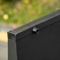 PawHut Rampa per Cani Pieghevole Antiscivolo in Legno con Maniglia Laterale, 43x165x6.5 cm, Nero(m-9)