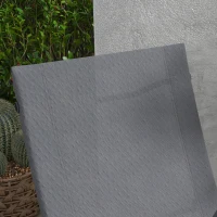 Outsunny Ensemble fauteuil relax de jardin avec repose-pieds, chaise longue, structure métal et tissu mesh aéré - gris(m-8)