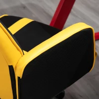 Vinsetto Sedia da Ufficio Racing Ergonomica Altezza Regolabile, Sedia da Scrivania Girevole con Funzione Dondolo, Nero e Giallo(m-9)