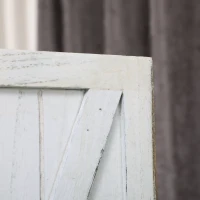 HOMCOM Paravent séparateur de pièce cloison intérieur pliable 3 panneaux en bois dim.120 x 170 cm blanc vieilli(m-8)