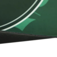 SPORTNOW Professional Poker Mat, 12-Player Water-resistant Poker Table with Felt Surface, Carry Bag, Green(m-9)