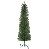 HOMCOM 6ft Artificial Bare Pencil Christmas Tree - Green(m-11)