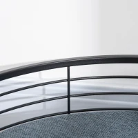 PawHut Raised Pet Bed, with Soft Cushion, for Small Dogs - Black(m-8)