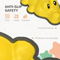 ZONEKIZ 9PCs Kids Stepping Stones, Crocodile-Designed Sensory Toys, with Anti-Slip Edge Balance River Stones(m-5)