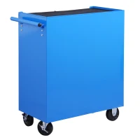 Homcom Caisse à Outils avec Chariot en Acier Bleu 68 x 39 x 71 cm(m-8)