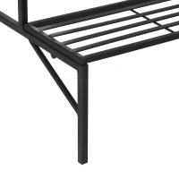 Outsunny Soporte para Plantas con Enrejado de Metal Estantería para Macetas Trepadoras con 3 Estantes para Exteriores Jardín Balcón 60x53,5x159,5 cm Negro(m-8)